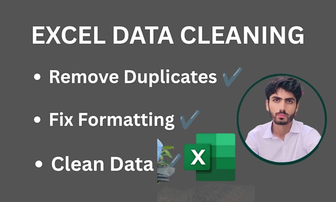 clean excel data, remove duplicates and format spreadsheets