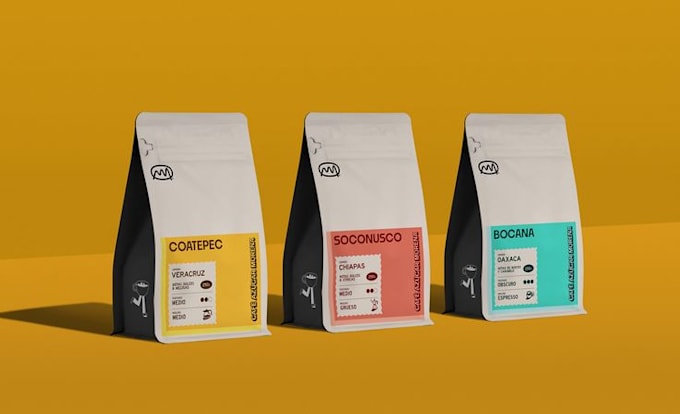 do product packaging coffee label design coffee bag design
