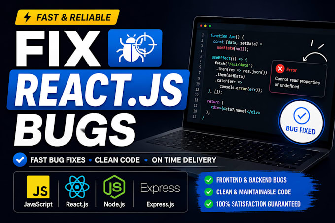 fix react js bugs and frontend issues