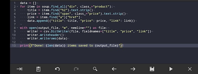 python web scraping and data extraction