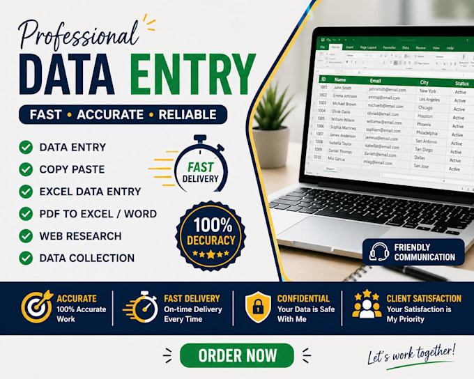 do excel data entry