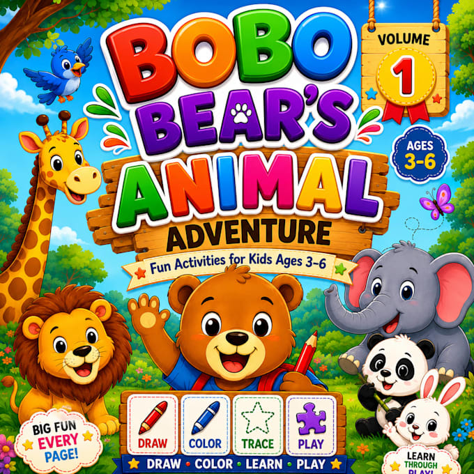 create custom printable kids activity books and coloring books