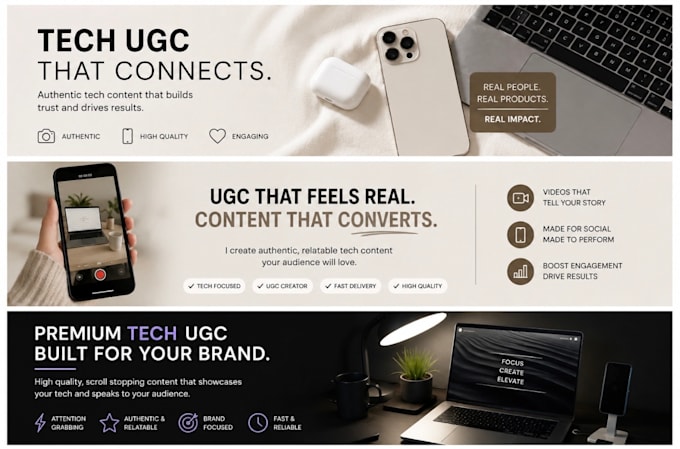create high converting tech ugc