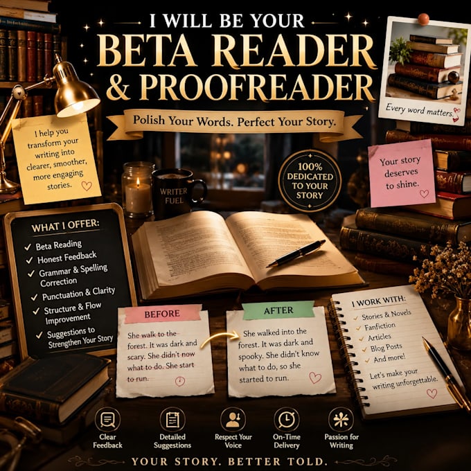 professional beta reader with honest book feedback