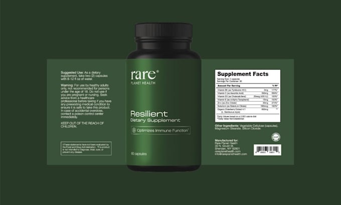 design premium product label, bottle label and custom packaging label