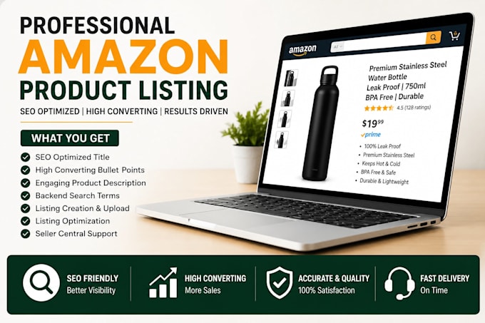 create SEO optimized amazon product listing for seller central