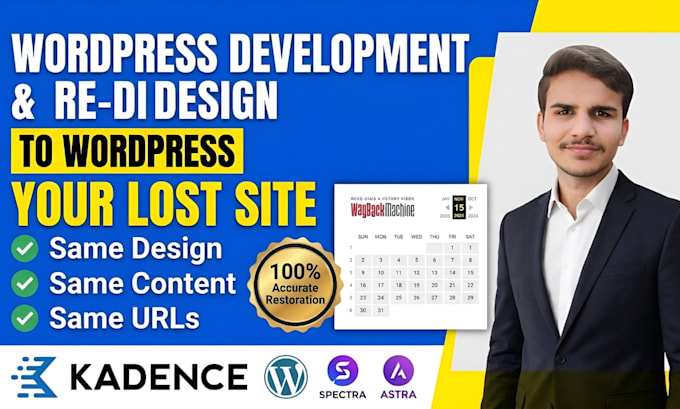 restore website from wayback machine archive to wordpress