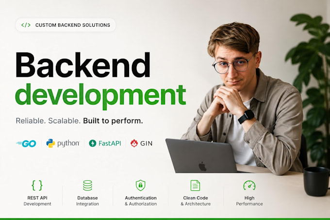 develop rest API, backend, and go or python applications