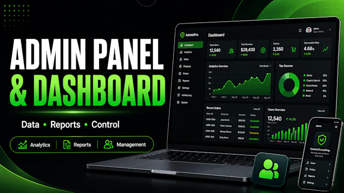 build a custom admin dashboard or client portal