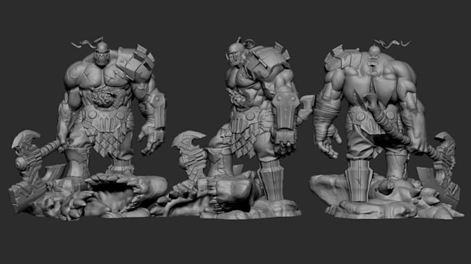 do stylized 3d character 3d miniature 3d game character for game and printing