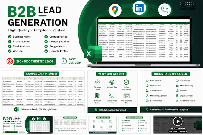 build targeted b2b business contact lists