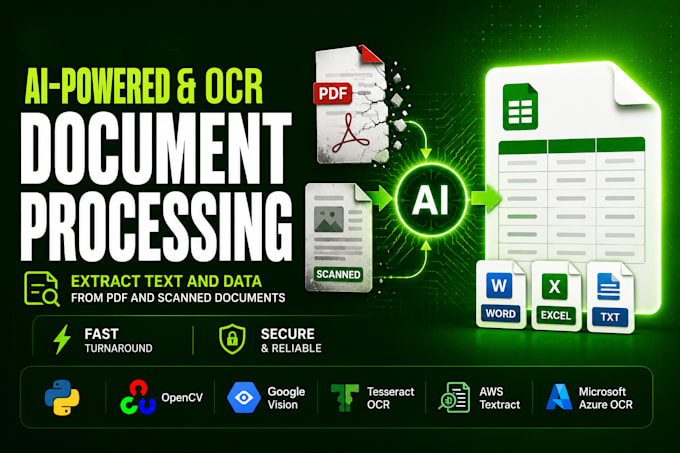 extract text, data from pdfs, scanned documents and images with ai ocr, python