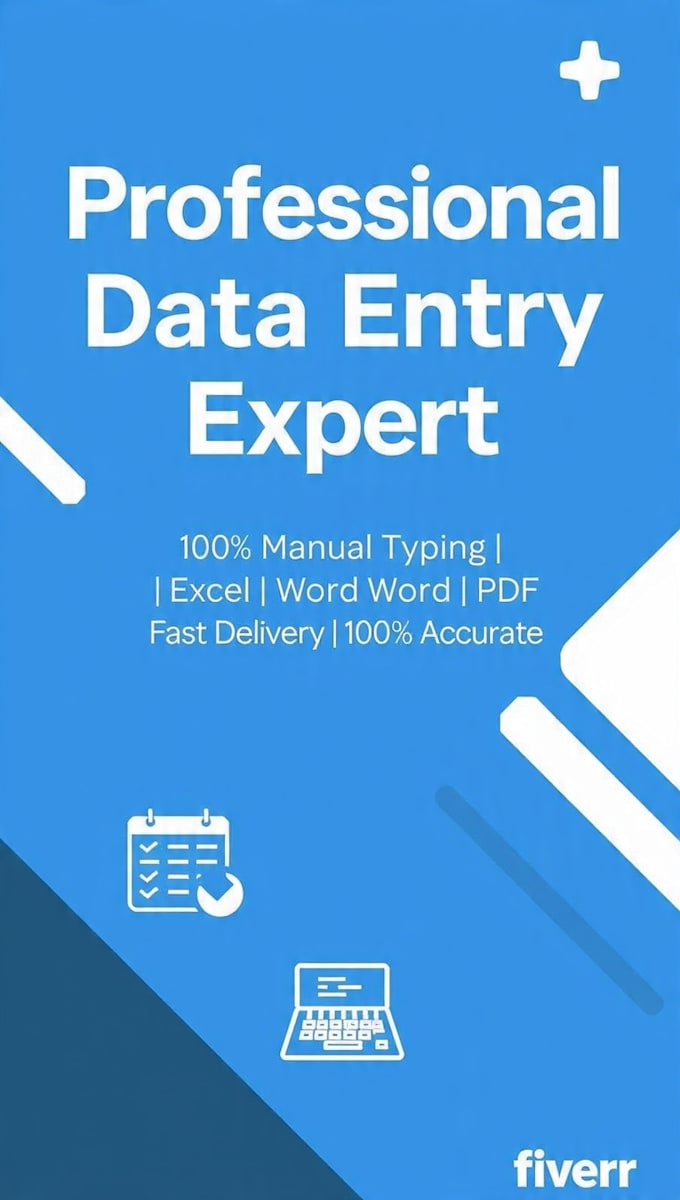 do fast and accurate data entry and excel work