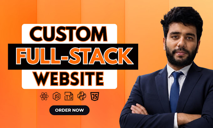 develop a custom full stack website with react and node js