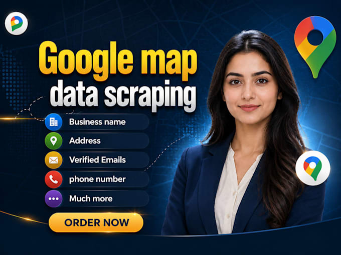 scrape google maps for business emails, b2b data extraction