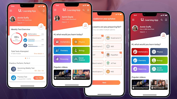design modern app design, mobile app and web app design