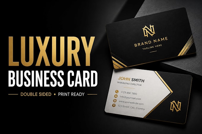 create a luxury business card design