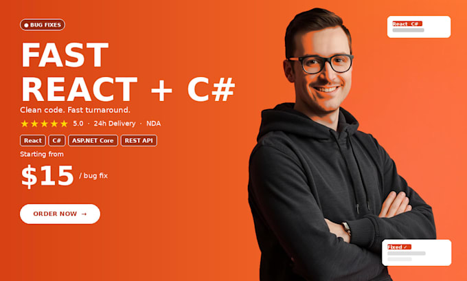 quickly fix bugs in your react or c sharp aspnet core app