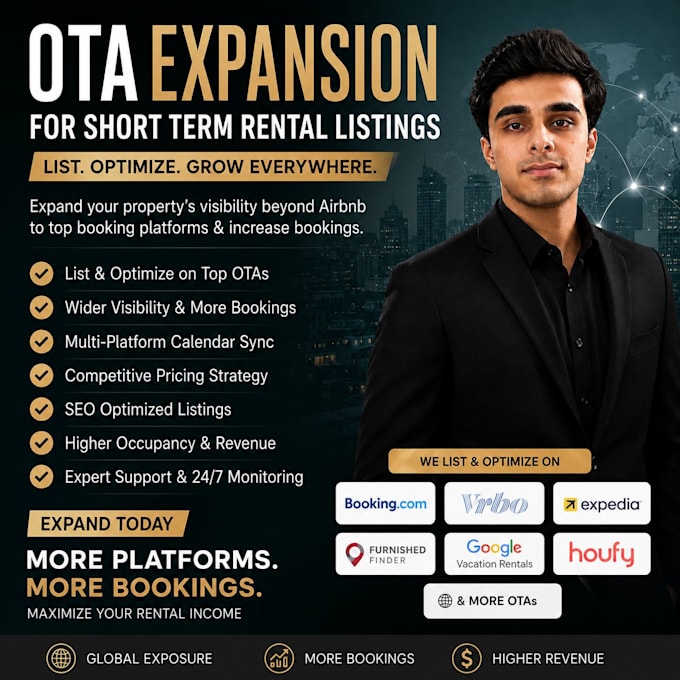list and optimize your short term rental across multiple booking sites