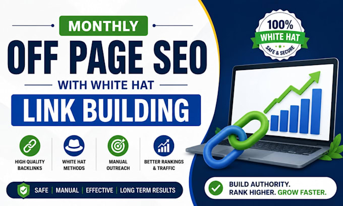 do monthly off page SEO with white hat link building