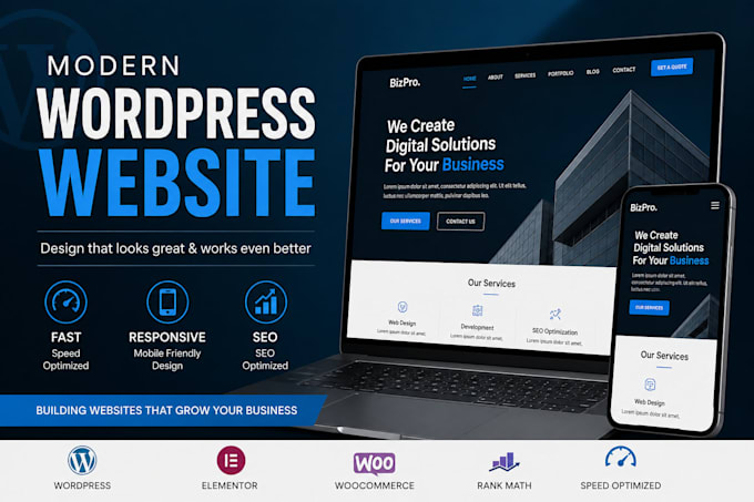 create fast, responsive wordpress website