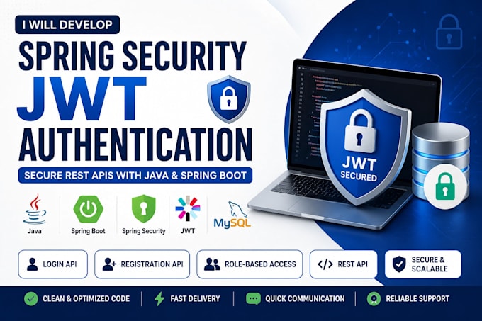 develop spring security jwt authentication with spring boot
