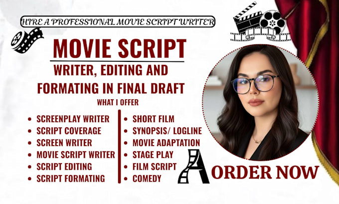 write movie script writing, screenwriting, screenplay, feature film script