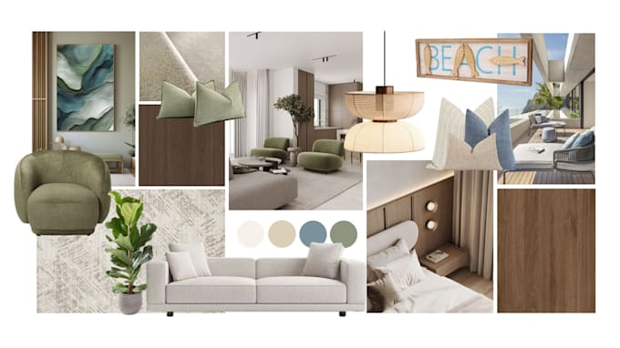 create an interior design moodboard