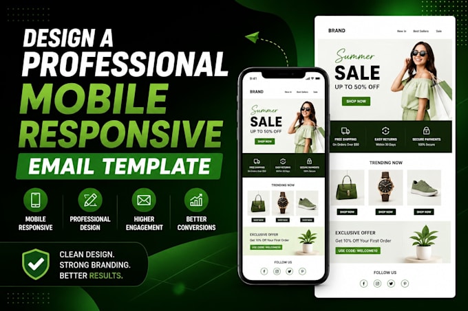 design a professional mobile responsive email template