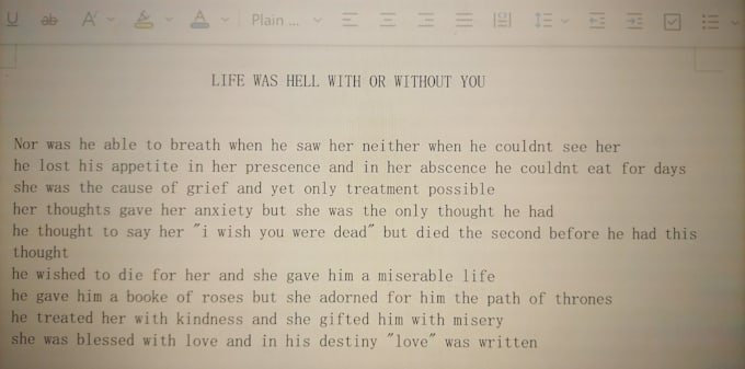 write creative content,original quotes and poems
