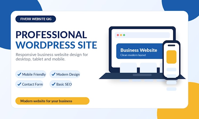 build a responsive wordpress business website