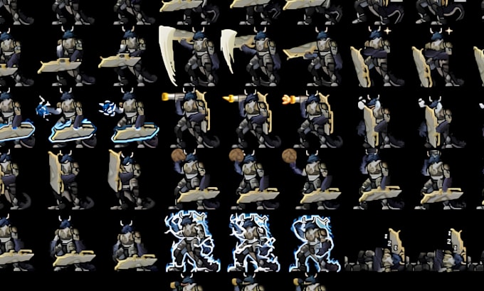 do pixel art animation sprite sheets character walk cycles idle attack animation