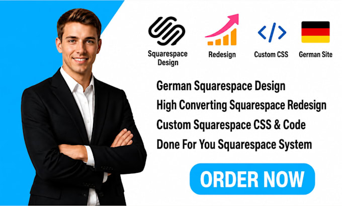 design, revamp german squarespace website, squarespace css, code, german website