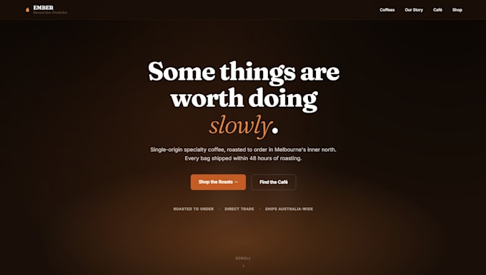 deliver a premium website with UI UX scroll animations and custom CSS