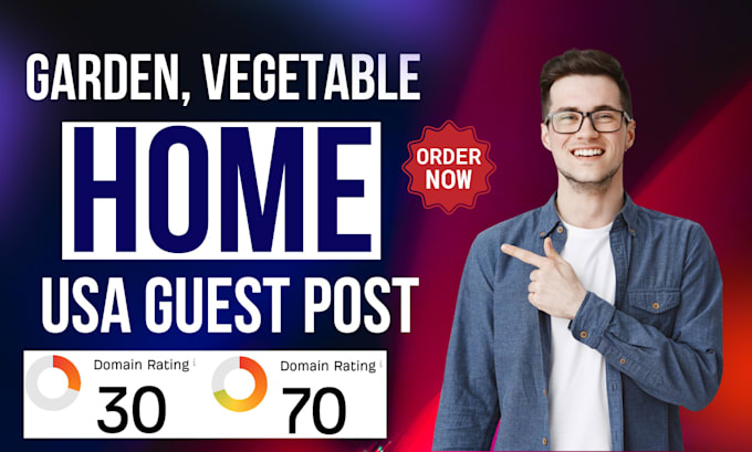 publish home garden vegetable article on USA sites with guest post backlink