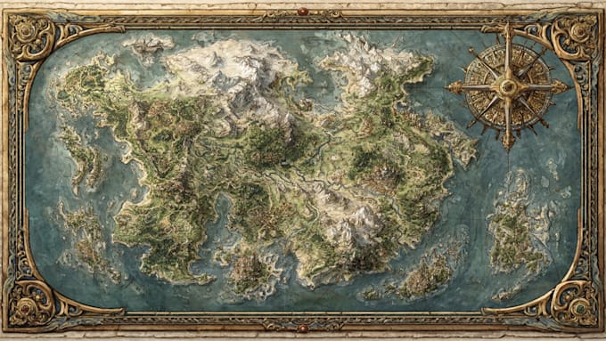 create high quality bespoke fantasy maps