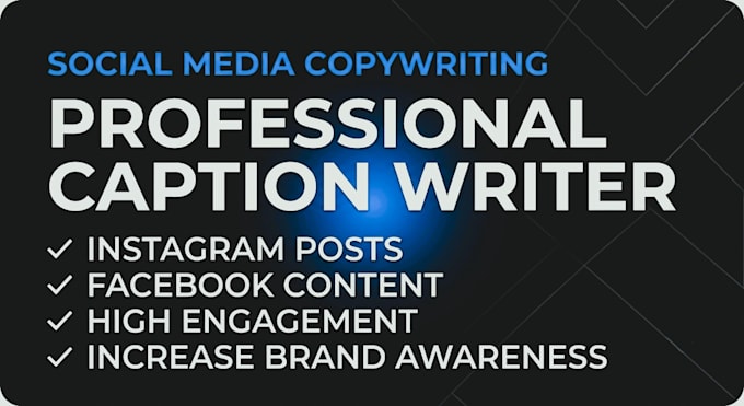 write catchy captions and posts for instagram and facebook