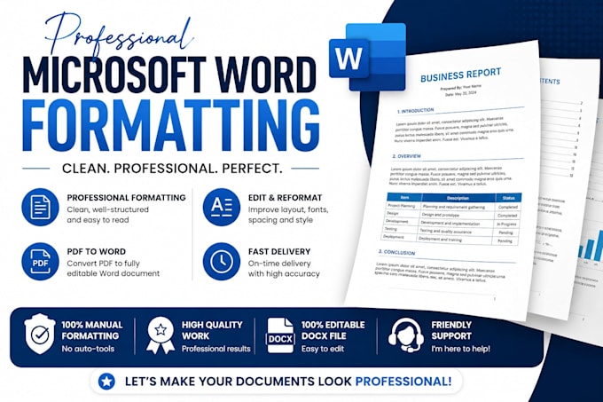 professionally format microsoft word documents