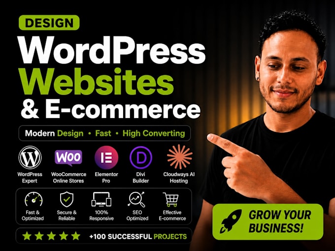 wordpress websites claude divi elementor SEO and ecommerce