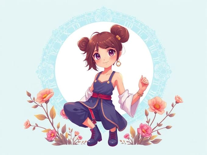 create a beautiful digital illustration