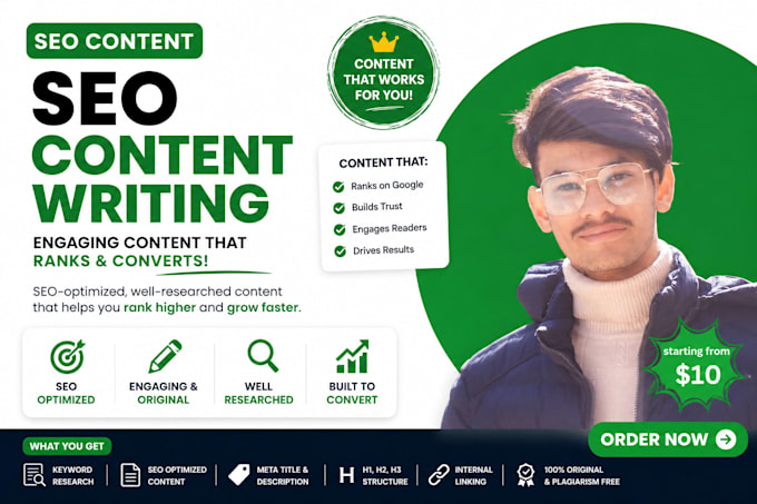 write keyword researched SEO articles for your website