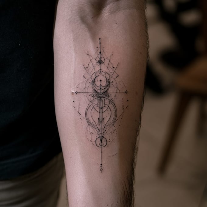 create a minimalist fine line tattoo design