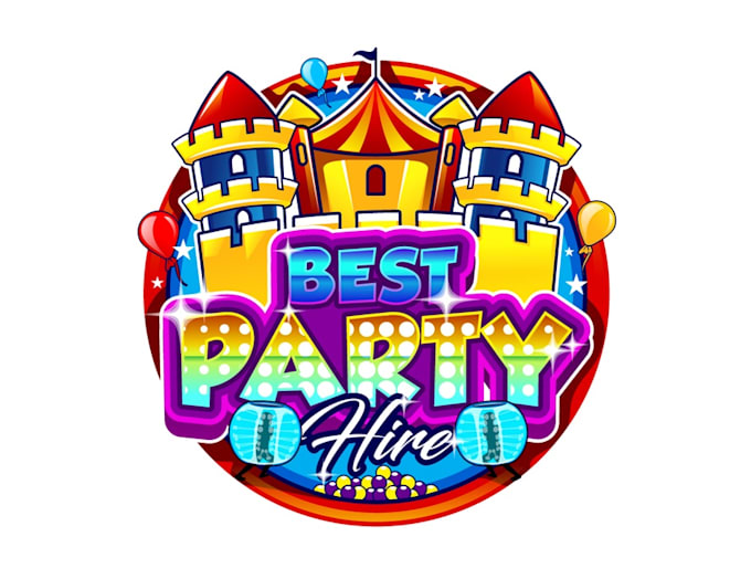 make your in a creation bouncy castles logo in 24 hours