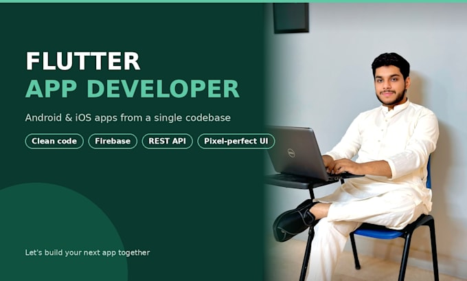 develop a custom flutter app for android and ios