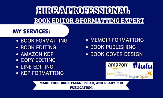 do your memoir with developmental editing, copy editing and proofreading