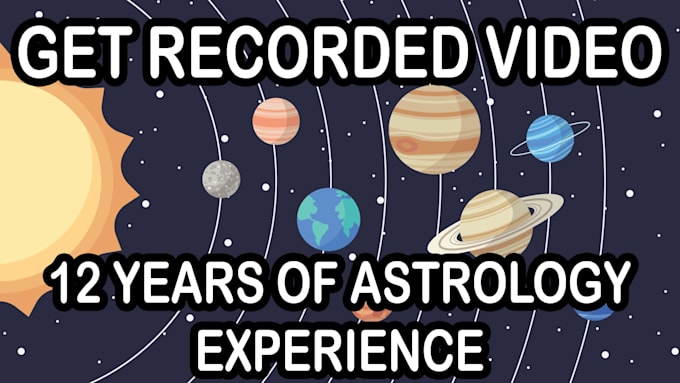 do a recorded astrology video for your money