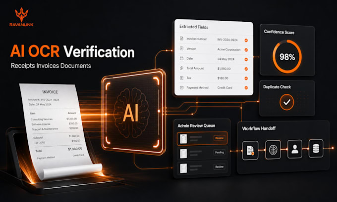 automate receipt invoice or document verification