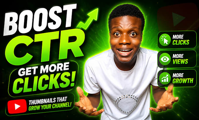 design high CTR youtube thumbnails that get more clicks
