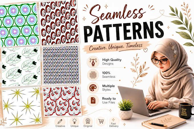 design luxury seamless patterns for wallpaper and packaging