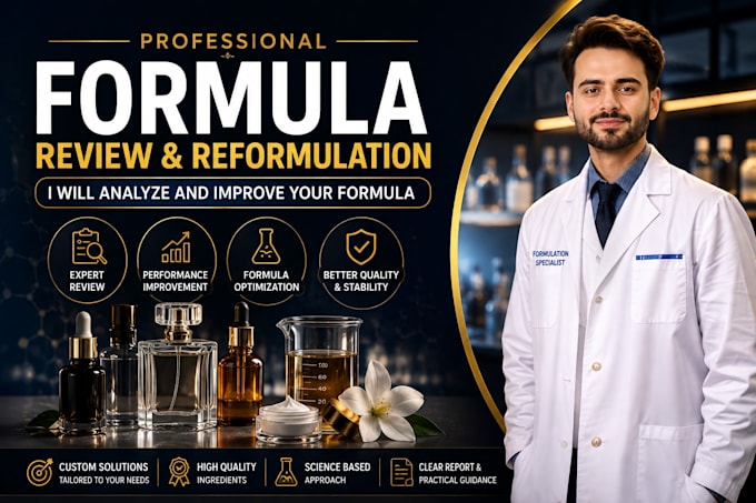 professionally review, improve and reformulate your product formula